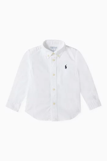 Logo-embroidered Shirt in Cotton