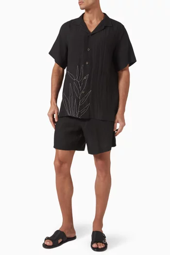 La Susana Embroidered Shirt in Organic Cotton