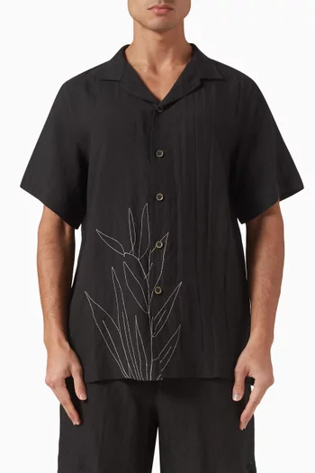 La Susana Embroidered Shirt in Organic Cotton