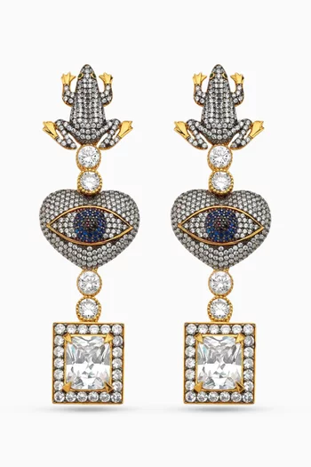 Miro Earrings in 24kt Gold-plated Bronze & Silver