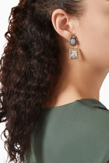 Serdarino Wales Earrings in 24kt Gold-plated Bronze