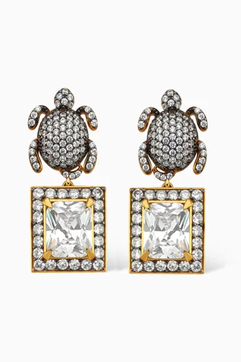Serdarino Wales Earrings in 24kt Gold-plated Bronze