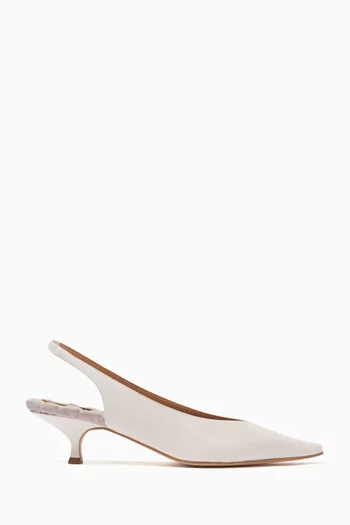 Silvana 50 Slingback Pumps in Patent Faux Leather