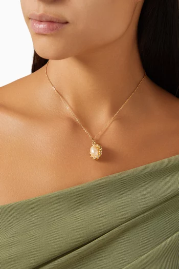 قلادة إدوارديان فينتج من التسعينيات نحاس مطلي بلون ذهبي