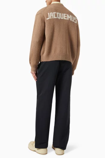 Le Cardigan Jacquemus in Alpaca Wool-blend
