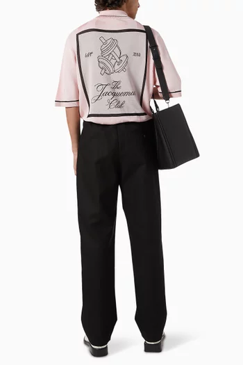 The Liga Polo Shirt in Jacquard Knit