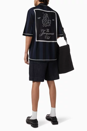 The Liga Polo Shirt in Jacquard Knit