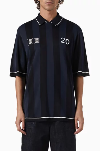 The Liga Polo Shirt in Jacquard Knit