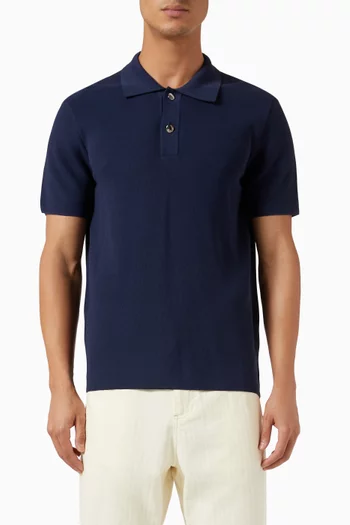 Le Polo Maille Shirt in Viscose=blend