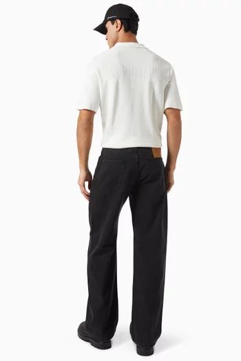 Le Polo Maille Shirt in Viscose=blend
