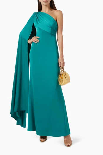Kiolet Maxi Dress in Crepe Satin
