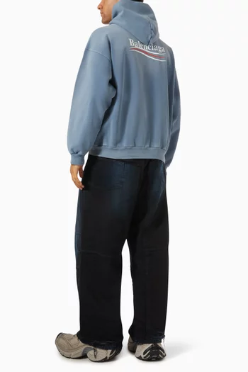 Political Campagn Medium-fit Hoodie in Fleece