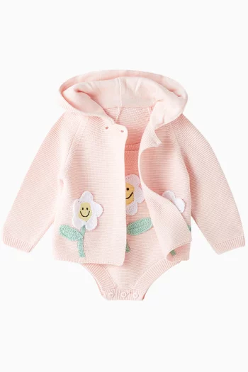 Floral Patch Bodysuit in Knit
