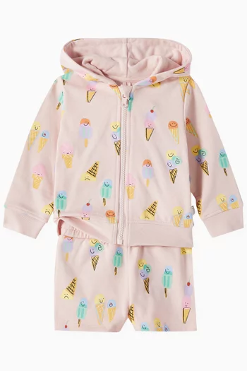 Baby Ice Cream Print Shorts in Cotton