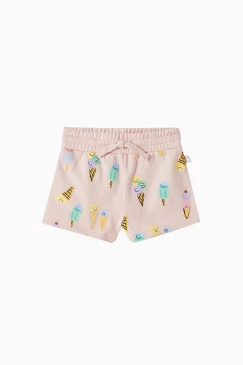 Baby Ice Cream Print Shorts in Cotton