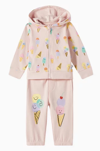 Baby Ice Cream Printed  Sweatpants in Organic Cotton