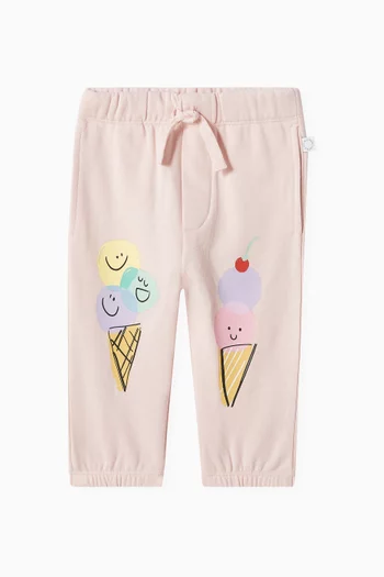 Baby Ice Cream Printed  Sweatpants in Organic Cotton