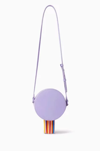 Star-applique Shoulder Bag in Faux Leather