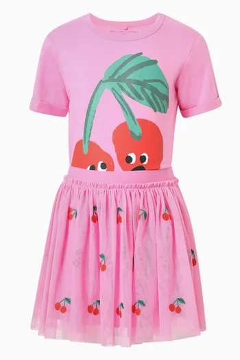 Cherry Graphic-print T-shirt in Cotton