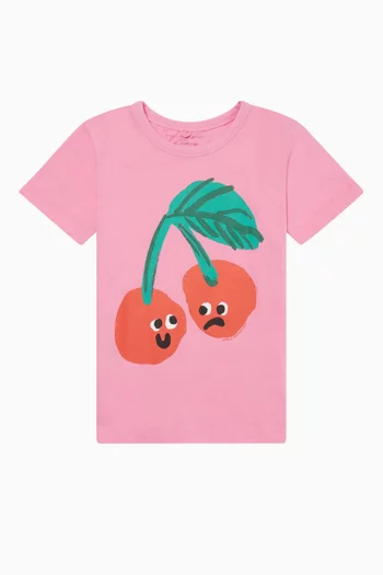 Cherry Graphic-print T-shirt in Cotton