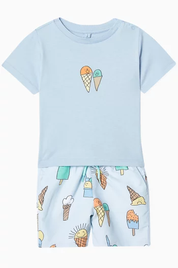 Ice Cream Cones Graphic-print T-shirt in Cotton