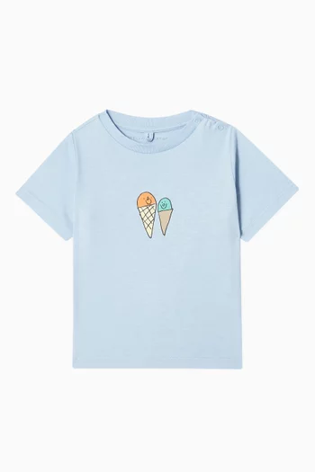 Ice Cream Cones Graphic-print T-shirt in Cotton