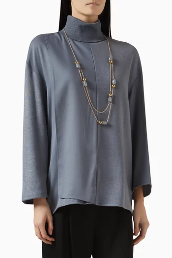Turtleneck Top in Viscose-blend