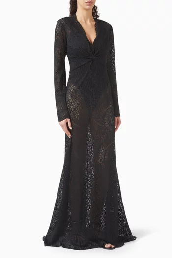 Jasmine Maxi Dress in Lace