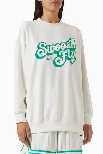 Swoosh Fly Dri-FIT Oversized Basketball Sweatshirt in French-terry