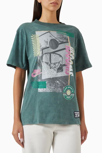 Swoosh Basketball T-shirt in Cotton