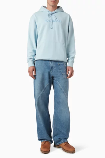 Logo-embroidered Hoodie in Cotton-jersey