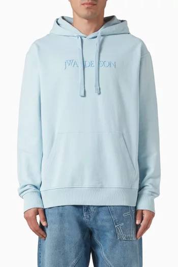 Logo-embroidered Hoodie in Cotton-jersey