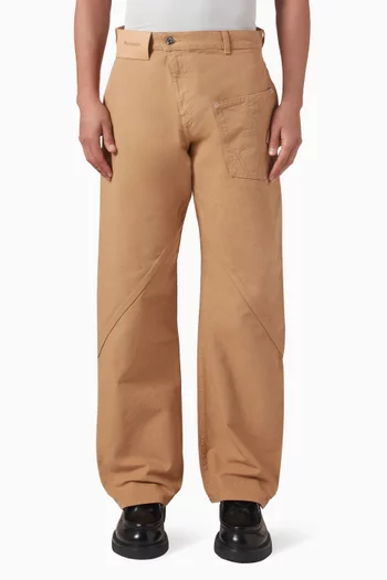Twisted Workwear Pants in Cotton