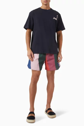 Abstract Printed Swim Shorts