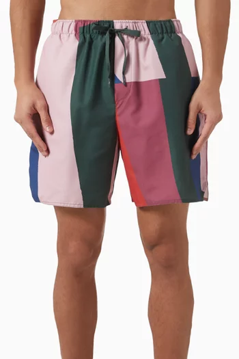 Abstract Printed Swim Shorts