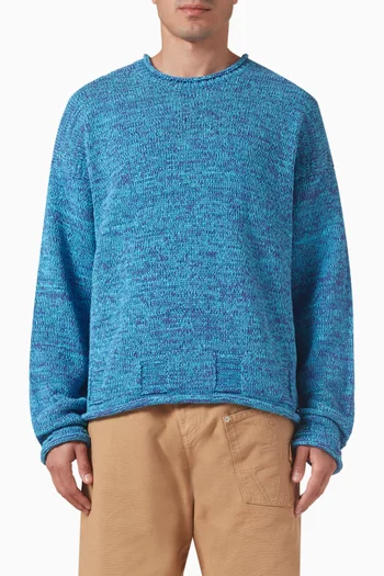 Space Dye Jumper in Cotton-knit