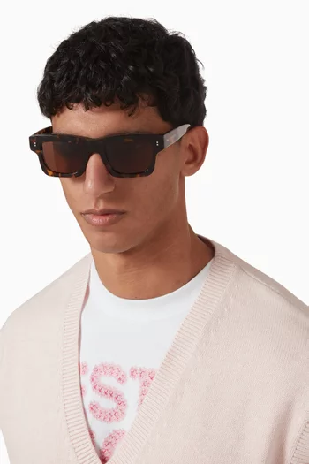 Rectangle Sunglasses in Acetate