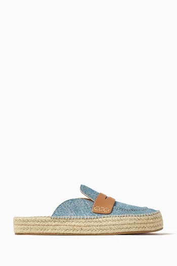 Espadrille Loafer Mules in Cotton