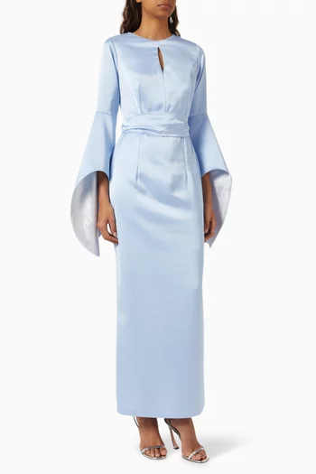 Alchemilla Maxi Dress in Satin