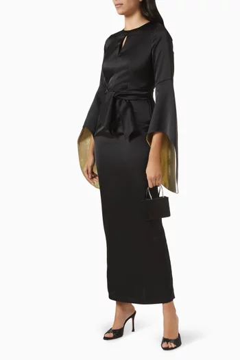 Alchemilla Maxi Dress in Satin
