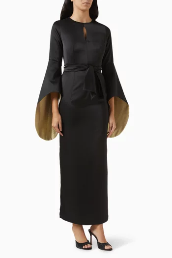 Alchemilla Maxi Dress in Satin