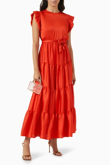 Lavandula Belted Maxi Dress
