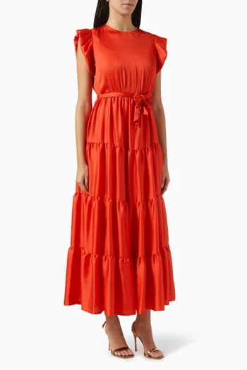 Lavandula Belted Maxi Dress
