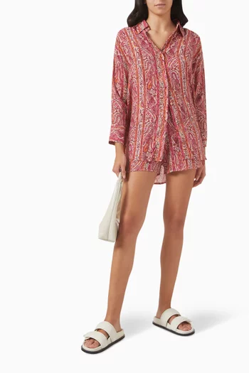 Prinkipo Oversized Shirt in Vegan Silk