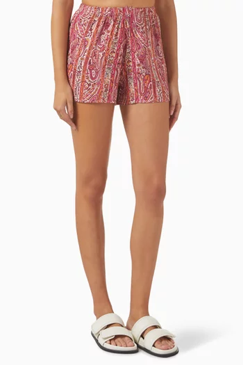 Palamar High-waisted Shorts in Vegan Silk