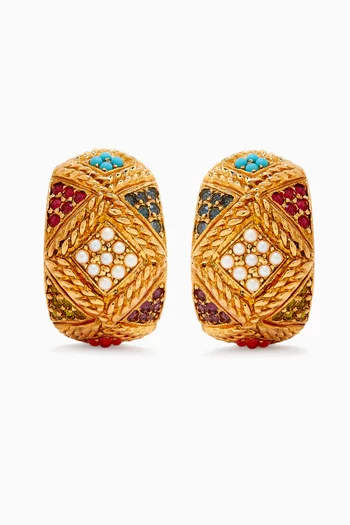 أقراط دائرية فينتج من الثمانينيات مجموعة ريديسكفورد