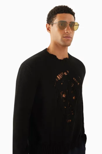 Aviator Sunglasses in Metal
