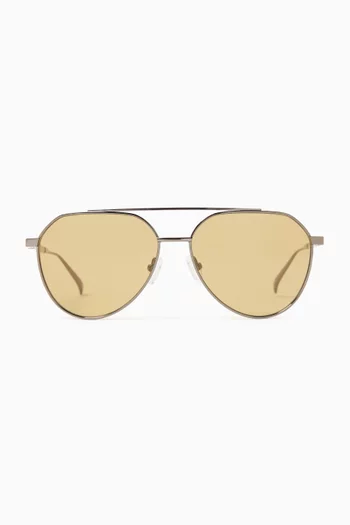 Aviator Sunglasses in Metal