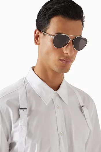 Aviator Sunglasses in Metal