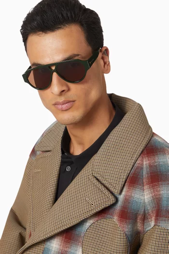 Aviator Sunglasses in Acetate